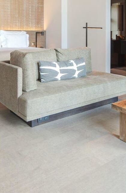Fashionable Cement klikvloeren in kurk