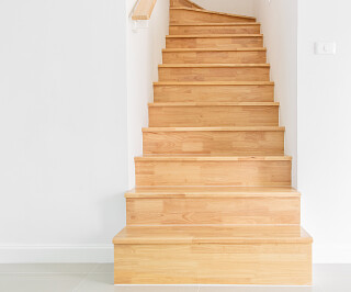 oude trap herbekleden met hout